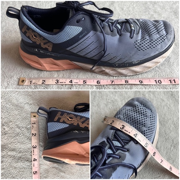 Hoka One One Arahi 3 Road Running Comfort Sneaker Shoe Allure Mood Indigo Blue - Picture 16 of 16